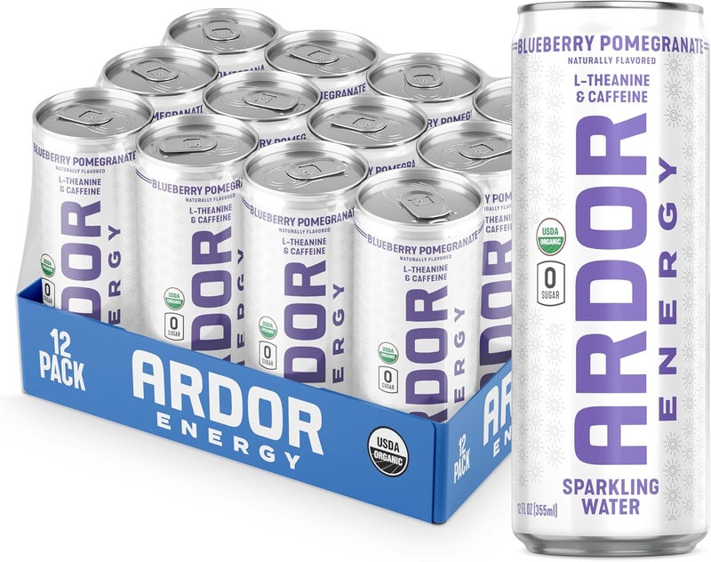 ARDOR ENERGY Sparkling Water - Blueberry Pomegranate 12 Pack - Image 1